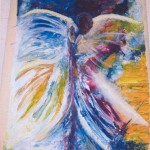 Angels 2012 - Oil on Raw Canvas - Pallete Knife